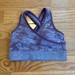 Camouflage Cross-Back Sports Bra